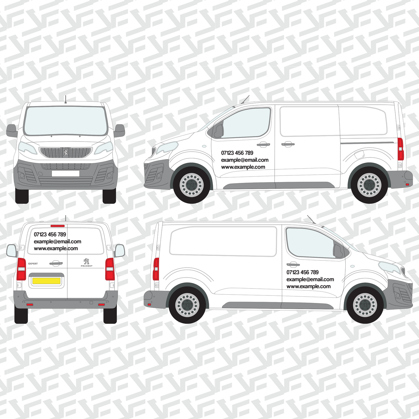 Vector Edge Van Graphics Kit - Minimal Edition