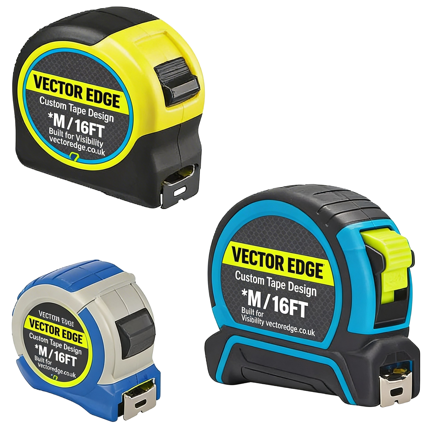Branded measuring tape decals by VectorEdge