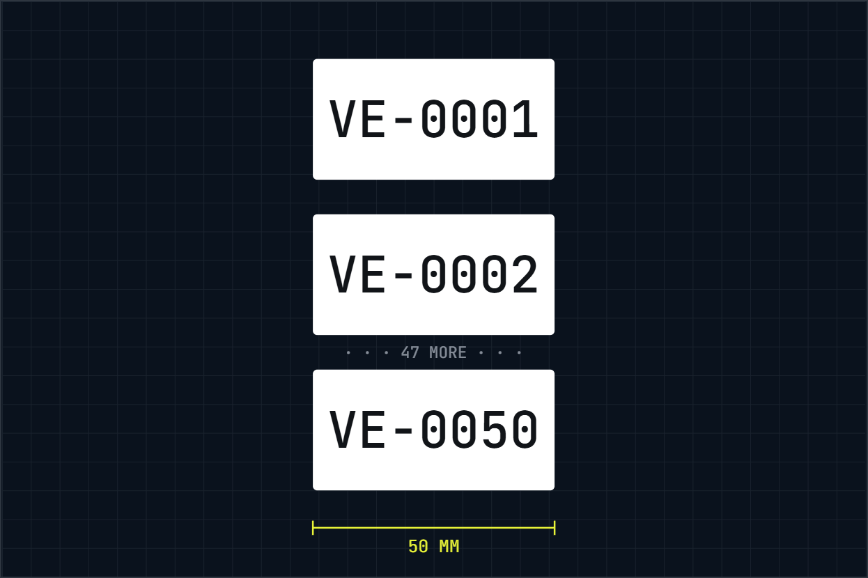 ID labels and asset tags