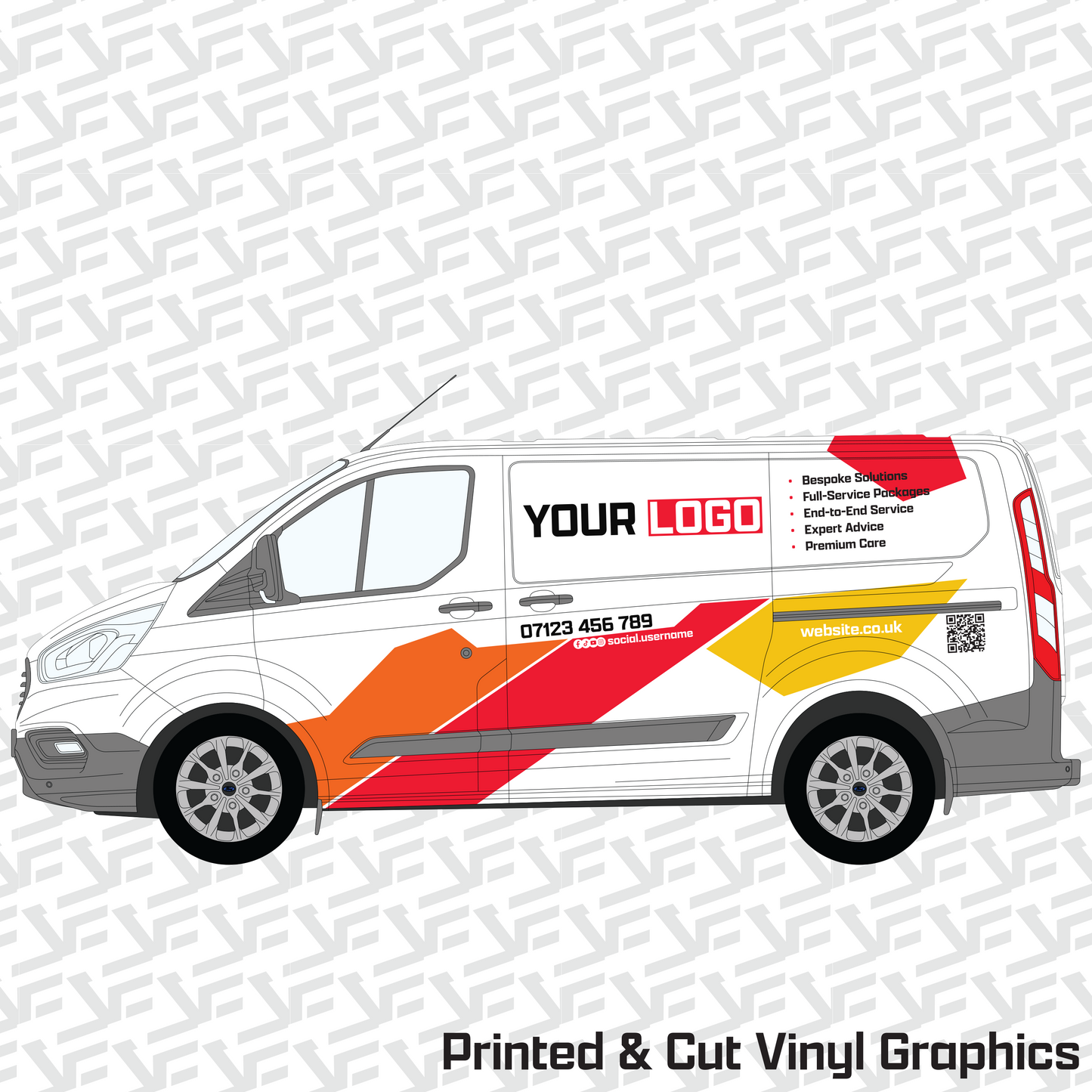 Vector Edge Car Graphics Kit - Ignite Edition