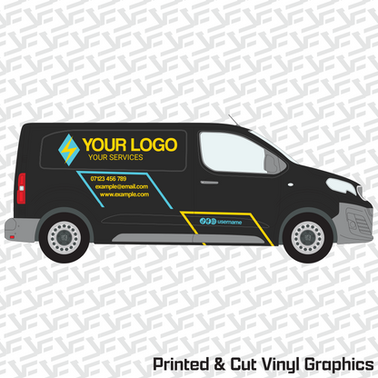 Vector Edge Medium Van Graphics Kit - Neon Line Edition