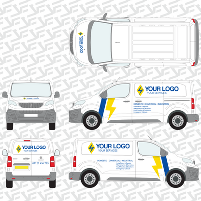 Vector Edge Trade Based Van Graphics Kit - Volt Edition