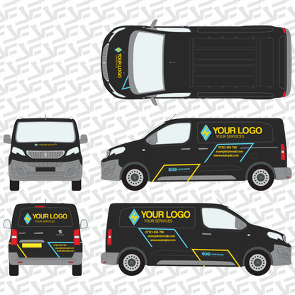 Vector Edge Medium Van Graphics Kit - Neon Line Edition
