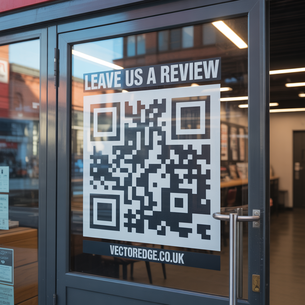Window QR Code Decal | VectorEdge London – Vector Edge
