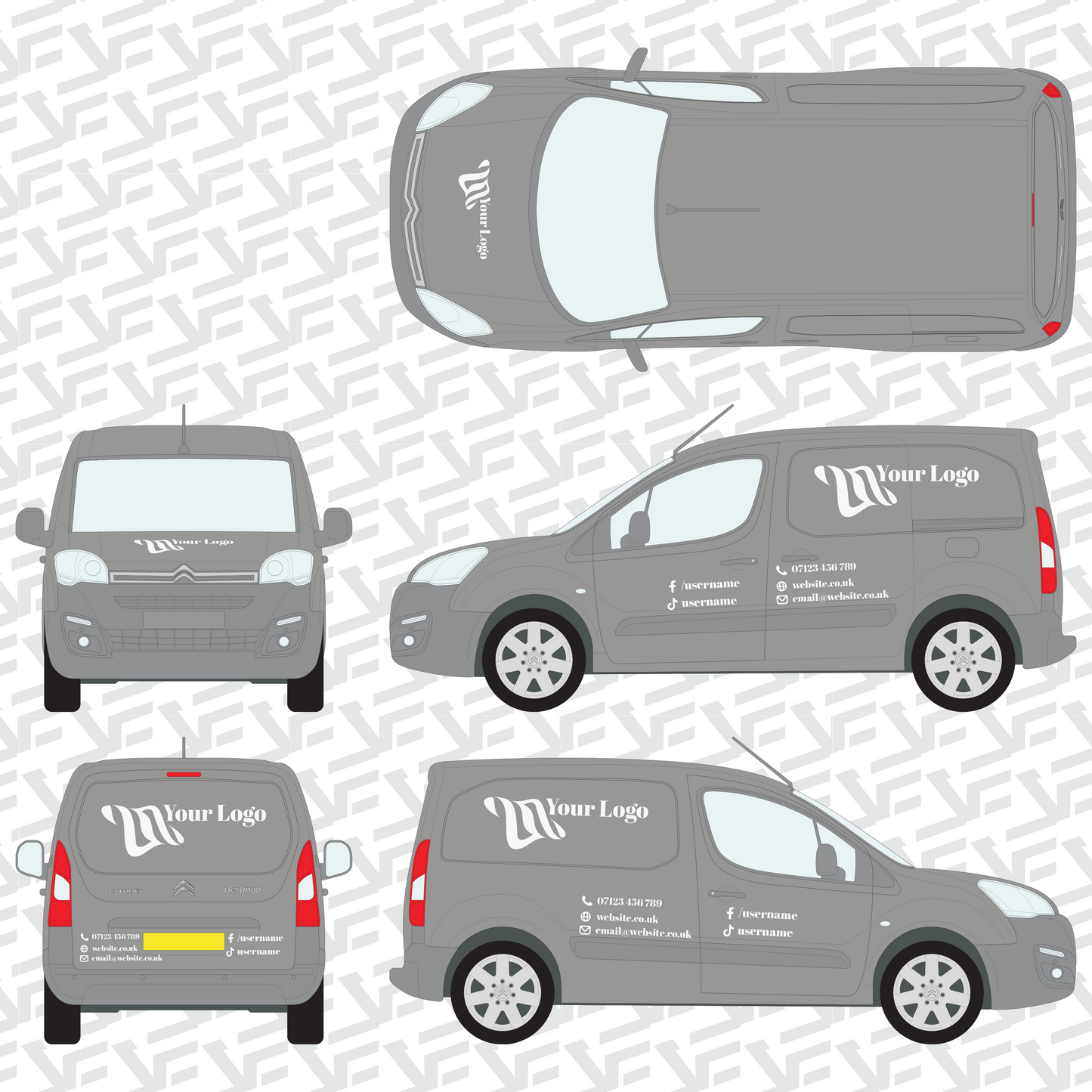 Vector Edge Small Van Graphics Kit - Signature Edition