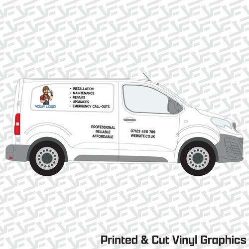 Vector Edge Small Van Graphics Kit - Service Pro Edition