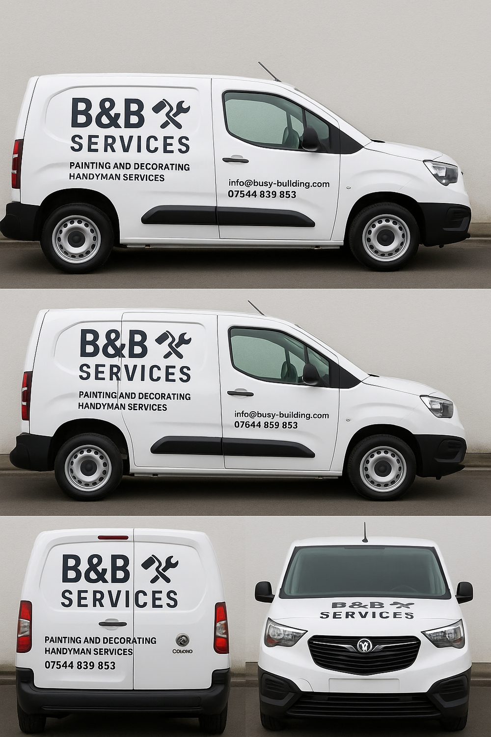 B&B Services — design mock-up